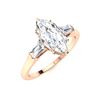 Image 2 : Natural 1.82 CTW Diamond Solitaire Ring 18K Rose Gold