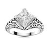 Image 1 : Natural 1.26 CTW Diamond Solitaire Ring 18K White Gold