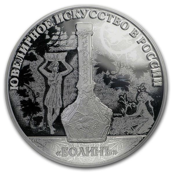 2019 Russia 1 oz Silver 3 Roubles Jewellery Art in Russia Proof