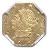Image 2 : 1864 Liberty Octagonal 25 Cent Gold MS-63 NGC (BG-706)