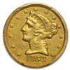 Image 2 : 1853-C $5 Liberty Gold Half Eagle AU Details PCGS (Damage)