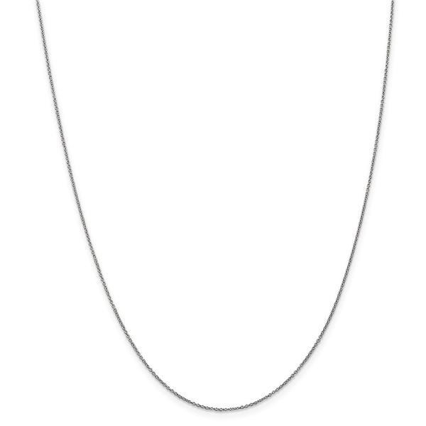 14k White Gold .9 mm Cable Chain - 22 in.