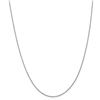 Image 2 : 14k White Gold .9 mm Cable Chain - 22 in.