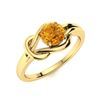 Image 2 : Natural 0.72 CTW Citrine Solitaire Ring 18K Yellow Gold