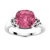 Image 1 : Natural 2.51 CTW Tourmaline Solitaire Ring 14K White Gold
