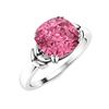 Image 2 : Natural 2.51 CTW Tourmaline Solitaire Ring 14K White Gold