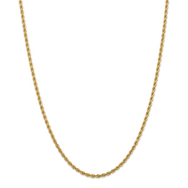 14k Yellow Gold 2.75 mm Diamond-cut Rope Chain - 28 in.