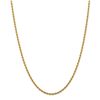Image 2 : 14k Yellow Gold 2.75 mm Diamond-cut Rope Chain - 28 in.