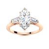 Natural 1.81 CTW Diamond Solitaire Ring 14K Rose Gold