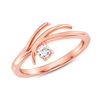Natural 0.22 CTW Rose Tier Diamond Ring 18KT Rose Gold