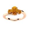 Natural 0.99 CTW Citrine Solitaire Ring 14K Rose Gold