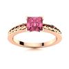 Image 1 : Natural 1.21 CTW Tourmaline Solitaire Ring 14K Rose Gold