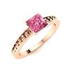 Image 2 : Natural 1.21 CTW Tourmaline Solitaire Ring 14K Rose Gold