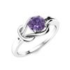 Image 2 : Natural 0.42 CTW Iolite Solitaire Ring 18K White Gold