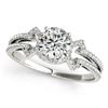 Image 1 : Natural 1.36 ctw Diamond Solitaire Ring 14k White Gold