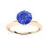Image 1 : Natural 2.51 CTW Ceylon Sapphire Solitaire Ring 14K Rose Gold