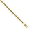 Image 1 : 14k Yellow Gold 2.8 mm Hollow Rope Chain - 8 in.