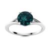 Image 1 : Natural 1.01 CTW Blue Diamond Solitaire Ring 14K White Gold