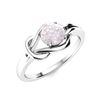 Image 2 : Natural 1.05 CTW Rose Quartz Solitaire Ring 14K White Gold