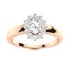 Image 1 : Natural 0.77 CTW Diamond Solitaire Ring 14K Rose Gold