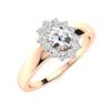 Image 2 : Natural 0.77 CTW Diamond Solitaire Ring 14K Rose Gold