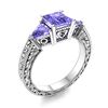 Image 2 : Natural 1.94 CTW Tanzanite Solitaire Ring 14K White Gold
