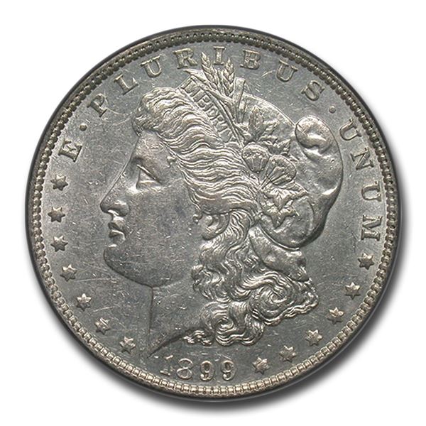 1899 Morgan Dollar AU-50 PCGS