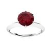 Image 1 : Natural 1.02 CTW Ruby Solitaire Ring 14K White Gold