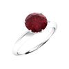 Image 2 : Natural 1.02 CTW Ruby Solitaire Ring 14K White Gold