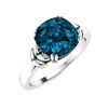 Image 2 : Natural 1.37 CTW Topaz Solitaire Ring 14K White Gold