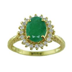 Gem 2.00 ct Certified Tanzanite & Diamond Ring 14k Gold