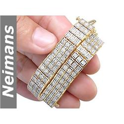 Men's 2.50 ct Yellow Sapphire & Diamond Gents Ring 14kt