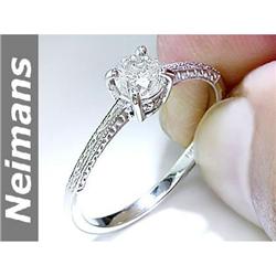 Solitaire .75 ct Diamond Engagement Wedding Ring 14kt