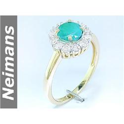 6.50 ct Sapphire & VS Diamond Pendant 14kt Gold