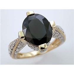 Antique 2.75ct Certified Sapphire & VS Diamond Ring 14k