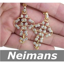 Vintage .75 ct Certified VS Diamond Earrings 14K Gold