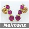 Image 1 : Fine Gem 2.00 ct USGL Certified Ruby Earrings 14kt Gold