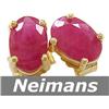 Image 1 : USGL Certified Gems 1.25 ct Ruby Stud Earrings 14k Gold