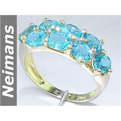 CERTIFIED Vintage 3.75 ct Apatite Ring 14kt Gold RARE
