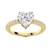 Image 1 : Natural 0.76 CTW Diamond Solitaire Ring 14K Yellow Gold