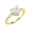 Image 2 : Natural 0.76 CTW Diamond Solitaire Ring 14K Yellow Gold