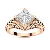 Image 1 : Natural 1.52 CTW Diamond Solitaire Ring 18K Rose Gold