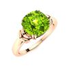 Image 2 : Natural 1.42 CTW Peridot Solitaire Ring 18K Rose Gold