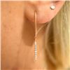 Image 3 : Natural 0.17 CTW Diamond Hoop Earrings 18KT Yellow Gold