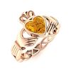 Image 2 : Natural 1.56 CTW Citrine Solitaire Ring 18K Rose Gold