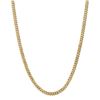 Image 2 : 14k Yellow Gold 5.75 mm Beveled Curb Chain - 26 in.