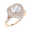 Image 2 : Natural 1.15 CTW Diamond Solitaire Ring 18K Rose Gold