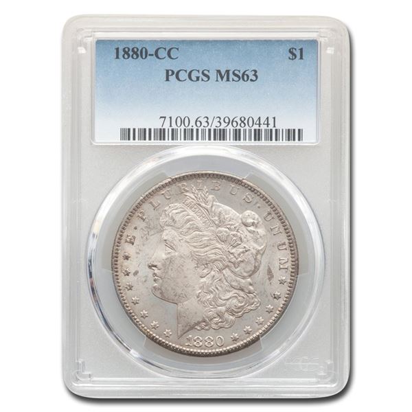 1880-CC Morgan Dollar MS-63 PCGS