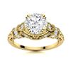 Image 1 : Natural 1.61 CTW Diamond Solitaire Ring 18K Yellow Gold