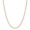 Image 2 : 14k Yellow Gold 2.5 mm Semi-Solid Figaro Chain - 28 in.